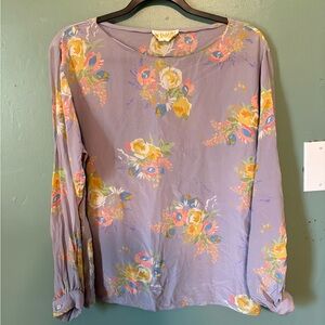 Vintage DuVall’s Floral Long Sleeve Blouse